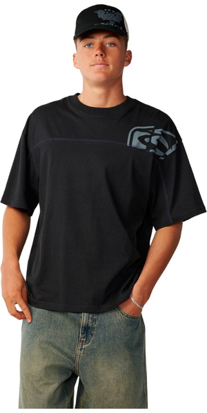 2026 Rip Curl Mens Archive Thrashed Panel T-Shirt 12OMTE - Black